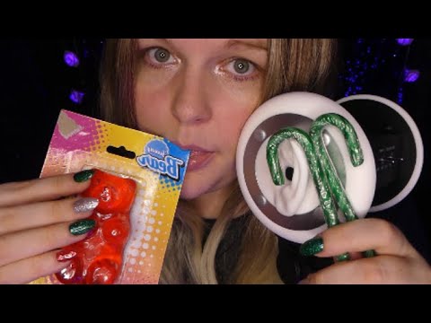ASMR | Mini Gummy Bear, Candy Canes, Wet Mouth/Eating Sounds💋