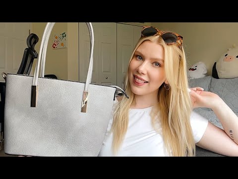 What's in my NEW Purse 👜 ASMR *soft spoken explaining, tapping, show & tell*