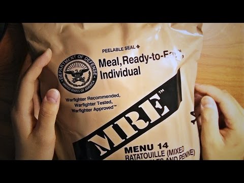 ASMR Unboxing | Opening a US Military MRE