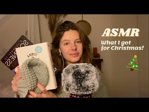 ASMR what I got for christmas! (tapping, whispering, scratching, tracing)