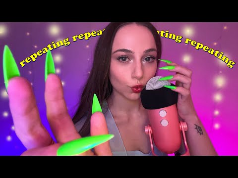 Repeating Triggers Until You TINGLE ☆💫  Hybrid Mic Triggers ASMR ♡