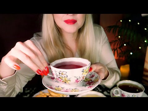Crinkle Tea Party 🍵 ASMR 🍁 Whispers for relaxation and sleep