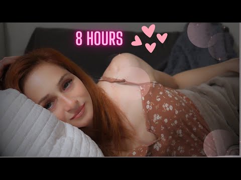 ASMR ❤️Sleep Next to your Girlfriend❤️💤 - 8 Hours of Close up breathing Sounds💤.(Comforting GF RP)