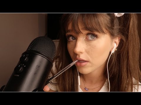 ASMR - Pen Nibbling and Mouth Sounds