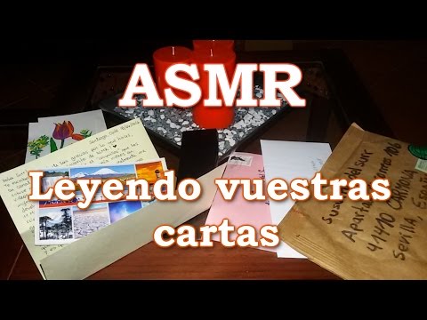 ASMR español leyendo vuestras cartas nº1 / reading/ ASMR spanish