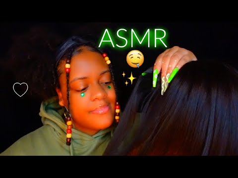 ASMR ✨Girl In The Back of The Class Plays With Classmates Hair + Makeup 🤤💕💆🏽‍♀️ (EXPERIMENTAL ASMR✨)