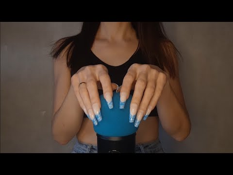 ASMR - FAST AND AGGRESSIVE MIC RUBBING, BLOWING in your ears | No talking
