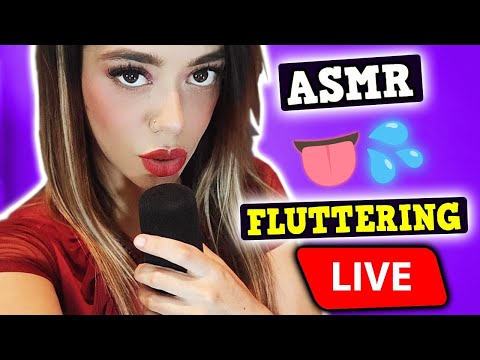 ASMR AGGRESSIVE MOUTH SOUNDS & Fluttering TONGUE  on LIVE 🤤
