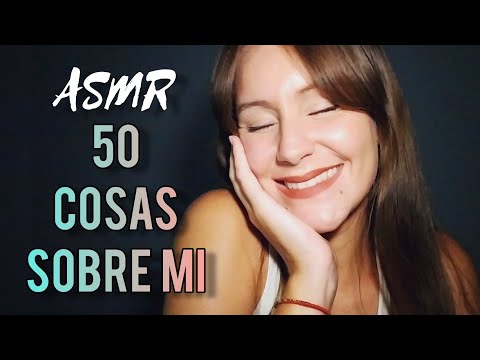 ASMR🎧 50 COSAS SOBRE MI (especial 5k)✨❤ - ASMR en ESPAÑOL - asmr con Elena