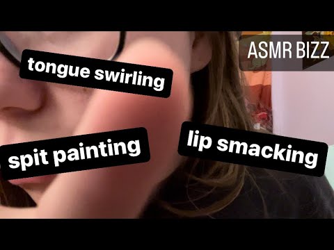 Lofi ASMR | Mouth Sounds (spit painting, tongue swirling, tongue clicking)