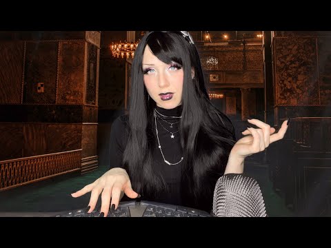 Midnight at the ASMR Hotel | receptionist roleplay, long nails typing