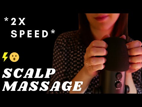 ASMR -  [+1 hour ] FAST and AGGRESSIVE SCALP SCRATCHING MASSAGE | mic scratching with foam cover