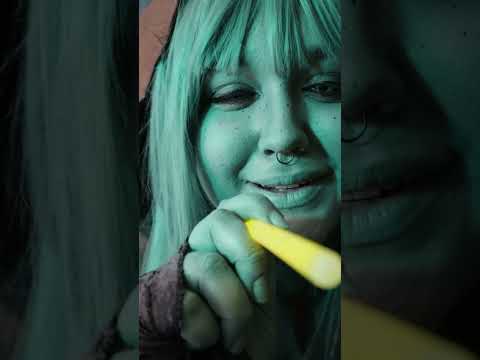 ASMR #Short Scanning You for No Reason 👀 Glow Stick Light Triggers (With a Goblin)