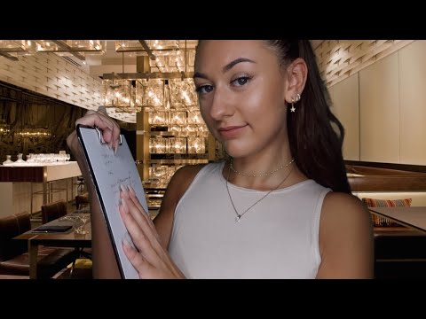 [ASMR] Waitress Roleplay (Whispered Menu Reading)