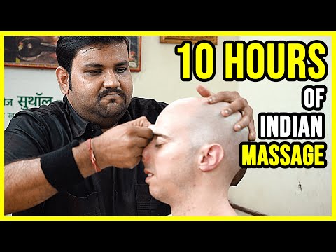 10 HOURS of the BEST ASMR BARBER INDIAN MASSAGE 💛 SLEEP THROUGH THE NIGHT 💛