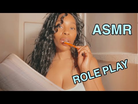ASMR | Naughty Girl Ask You Question On A Interview RP W/ Writing Sounds & Pen Noms 🖊