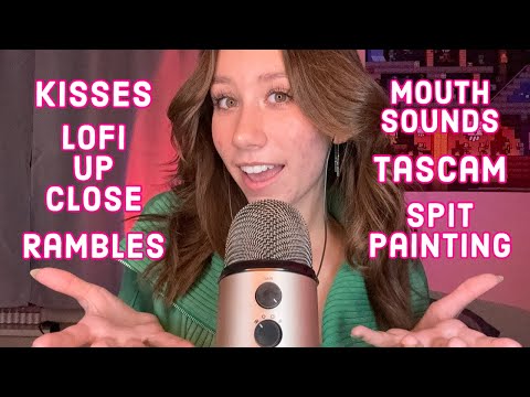ASMR | 1 hour of your favorites! mouth sounds, spit painting, tascam, lofi, etc!! (150k special)