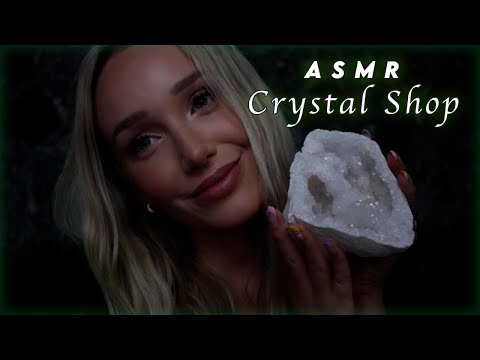 ASMR Crystal Shop Role Play (Soft Spoken & Whispers, Tapping, Tracing) // GwenGwiz