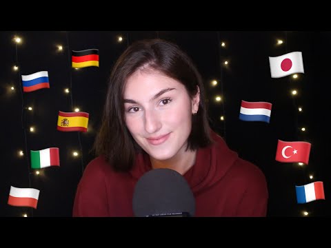 [ASMR] whispering TRIGGER WORDS in DIFFERENT LANGUAGES  😴// IsabellASMR