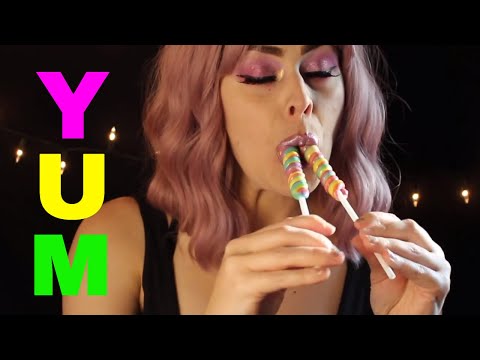[ASMR] Double Lollipop Licking and Intense Mouth Sounds (No Talking)