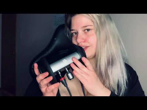 ASMR | ear licking, mouth sounds, helicopter tongue, eye contact