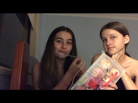 ASMR- Eating Chewy Mochi with a Friend
