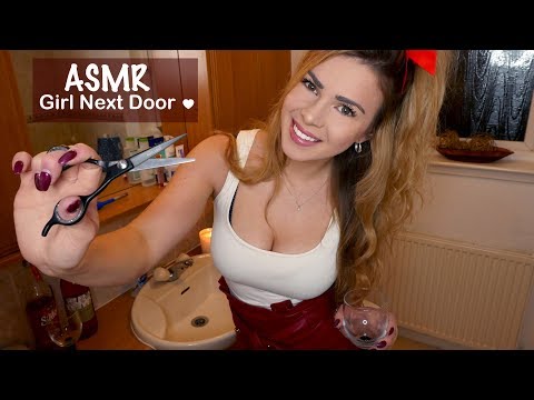 ASMR GIRL NEXT DOOR GROOMS YOU (For New Years Eve Party) 💕