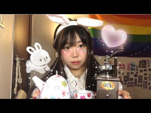 Bunny girl therapy session ASMR (real camera touching)