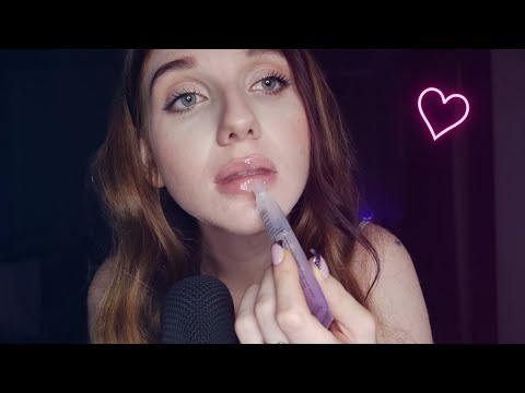 ASMR | 50 Layers of Lipgloss 😳 (mouth sounds & counting ) 💛