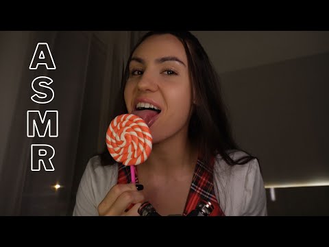 ASMR LOLLIPOP LICKING 🍭 (no talking)