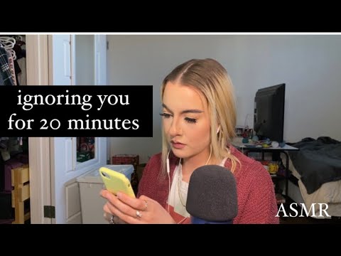 ASMR | ignoring you for 20 minutes