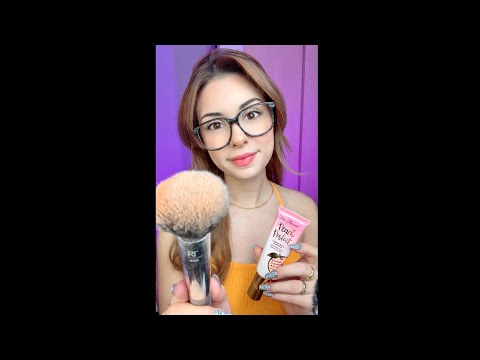 ASMR Doing YOUR Makeup Fast & Aggressive #shorts layered sounds, personal attention under a Minute !