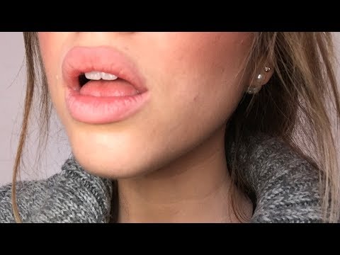 ASMR lip smacking/up close mouth sounds/up close whispers