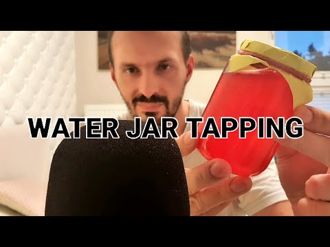 Tapping Red Water Jar ASMR