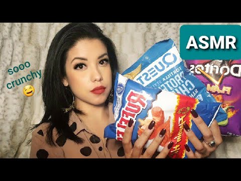 ASMR| Chips Extreme Crunch Mouth Chewing Sounds Drinking Gulps Fizz Minimal Talking