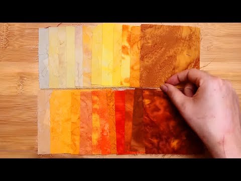 Relax as we Organise Orange & Yellow Fabrics into Order ASMR Role Play
