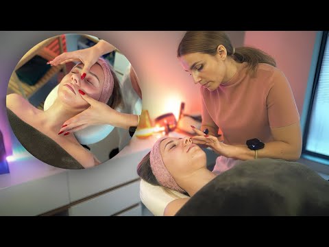 ASMR real person SPA and COSMETICS treatment with FACIAL MASSAGE | foam, soft spoken