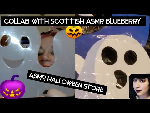 ASMR Halloween Store  Collab with Scottish ASMR blueberry  - Tingly Spooky items