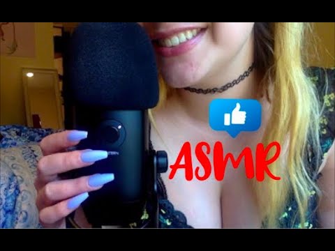 ASMR mouth sounds, inaudible whispers, lip gloss