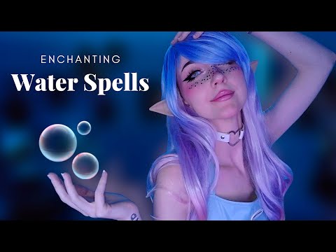 ASMR ☾ 𝐄𝐥𝐟 𝐒𝐡𝐨𝐰𝐬 𝐇𝐞𝐫 𝐖𝐚𝐭𝐞𝐫 𝐒𝐩𝐞𝐥𝐥𝐬 [water & liquid sounds, spray, water globes, bubbles] Roleplay