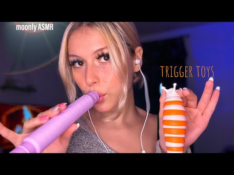 ASMR-tingle toys💥(scratching,tapping,mouthsounds…)