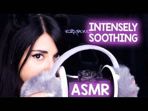 ASMR Fluffy Mic Scratching & Ear Massage | Ear Muffs on 3dio Ear to Ear Sounds | Brain Massage