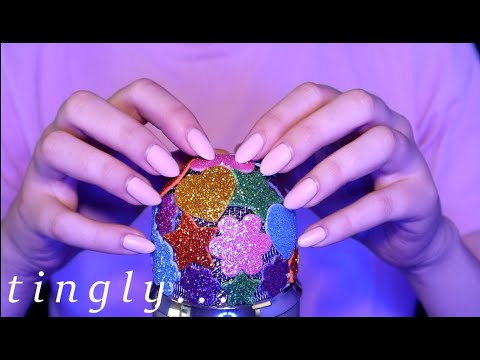 ASMR Mic Scratching with Glitter Covered Mic ✨ | Diy Mic Cover (No Talking)