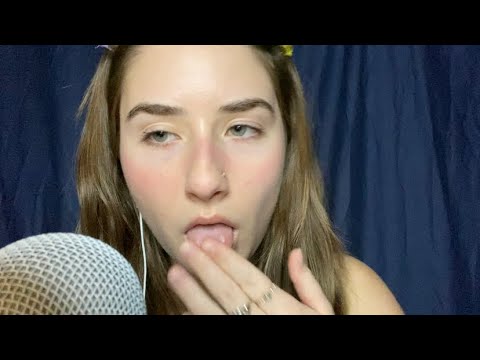 asmr | SPIT painting 💦 🎨 🖼 with LENS, MIC, FINGER licking 👅 and mouth sounds