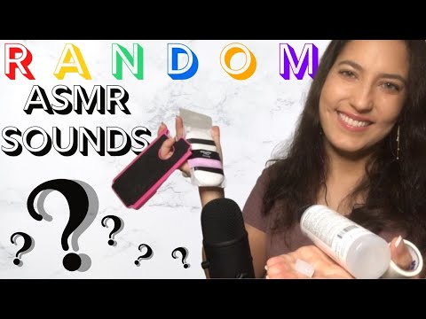 ASMR MAJOR STICKY, CRINKLING, TAPPING SOUNDS WITH WHISPERS • 5 Random ASMR Items