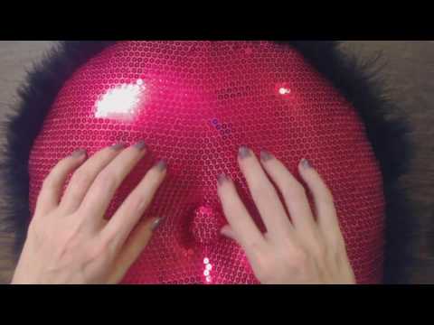 ASMR ~ Lightly Scratching Sequin Pillow + Inaudible Whisper