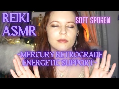 Reiki ASMR| Mercury Retrograde Support| Root chakra~ Aura cleansing~Flow | Water Fountain sounds