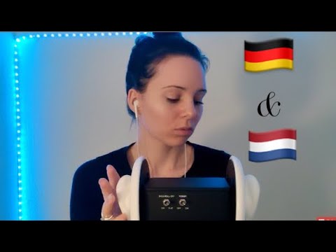 Speaking German & Dutch • Deutsch & Nederlandse ASMR 3Dio Ear Attention