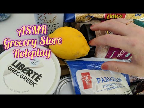 ASMR Grocery Store Roleplay (Fast Tapping, Tracing, Mouth Sounds) 🍋 🧀