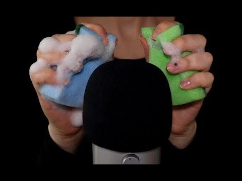 ASMR with Sponges Scratching, Tracing & Rubbing (No Talking)